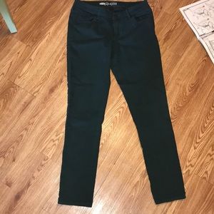 Dark Green Old Navy Rockstar Jeans Size 10